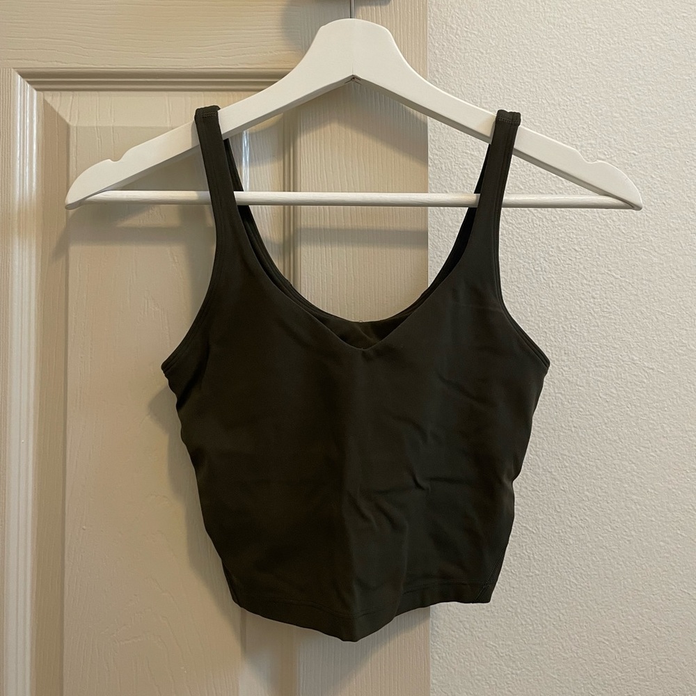Lululemon Align Tank Dark Olive *Old Style Straps